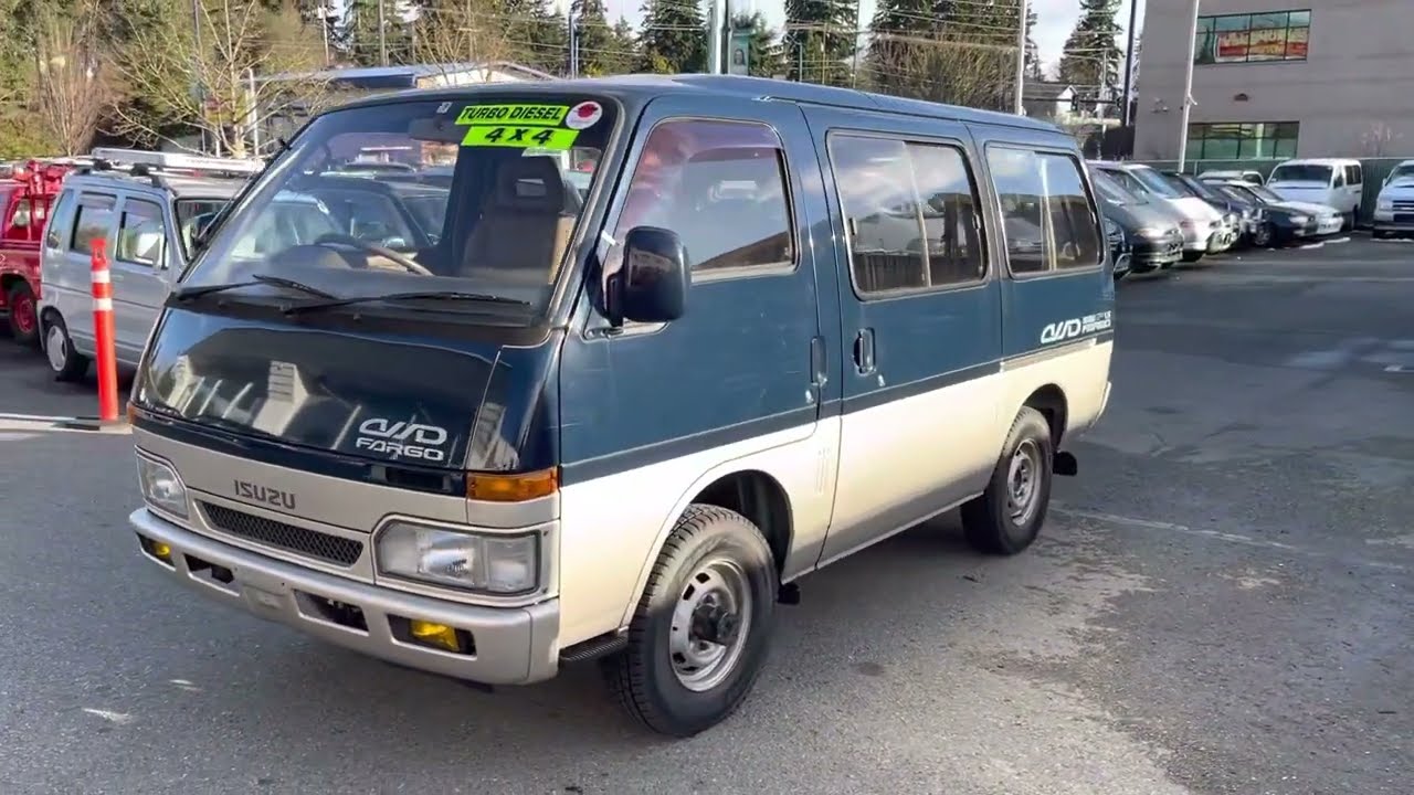SOLD 1994 Isuzu Fargo Van 4X4  MT5 42,500mi  2.5 L turbo diesel RHD JDM