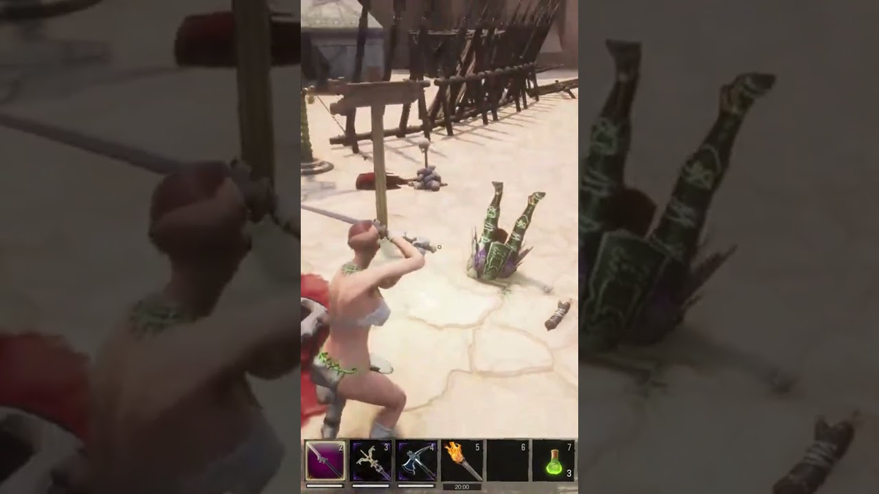 When you find your friends Legs on the Battlefield Conan Exiles