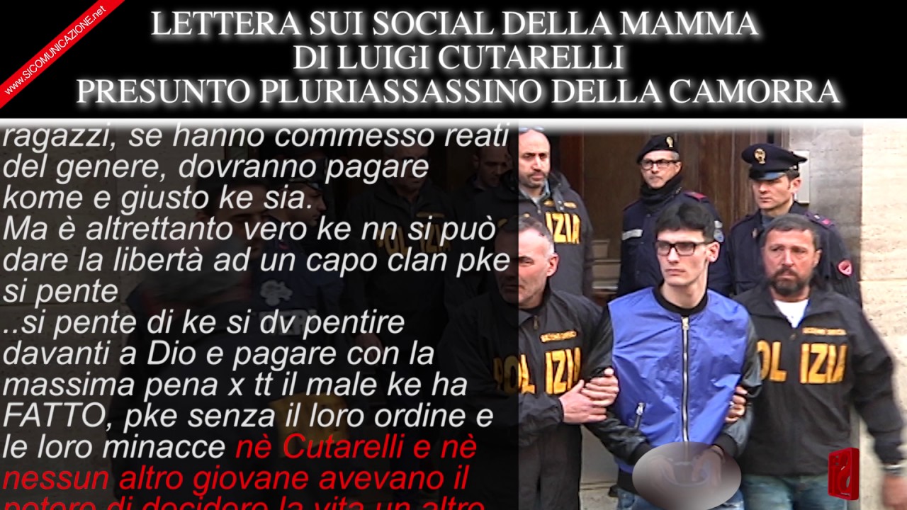 LUIGI CUTARELLI: LA MAMMA LO DIFENDE SUI SOCIAL CON UNA LETTERA