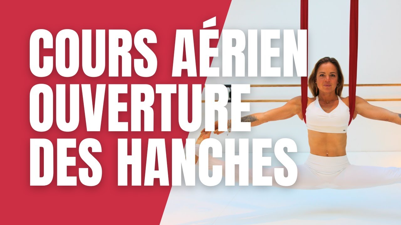 Cours gratuit de yoga aérien spécial ouverture des hanches de 42 minutes pour débutants🧚 ♀️