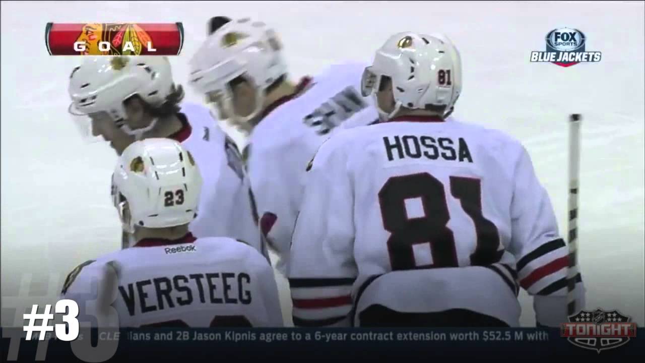 Hossa #81 Top 5 goals 2013/2014