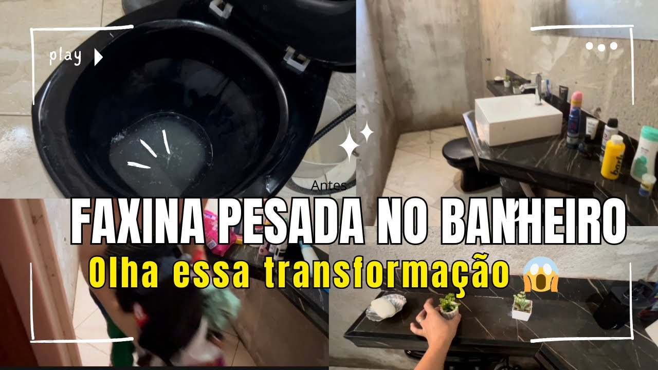 Limpeza Pesada no Banheiro | Antes e Depois Surpreendente 😱