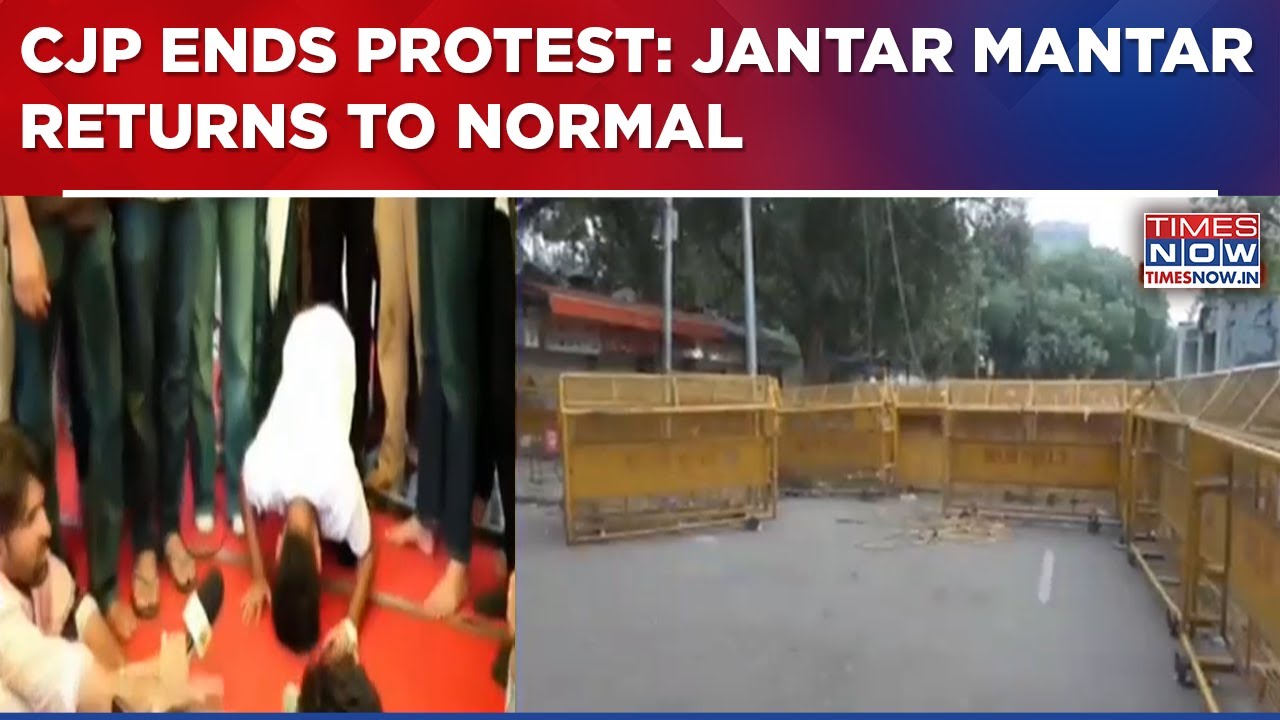 CJP Ends 36-Day Protest: Jantar Mantar Returns To Normal As Tents & Banners Left Behind
