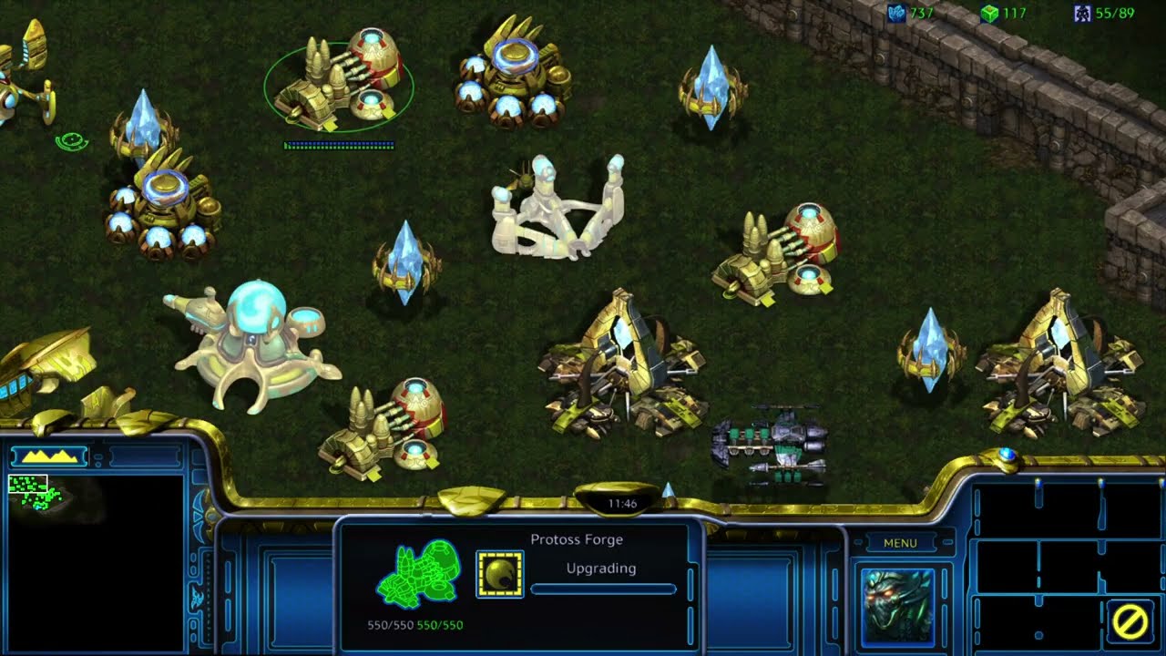StarCraft Remastered Gameplay - The Fall Campaign Mission 8: The Trial of Tassadar
