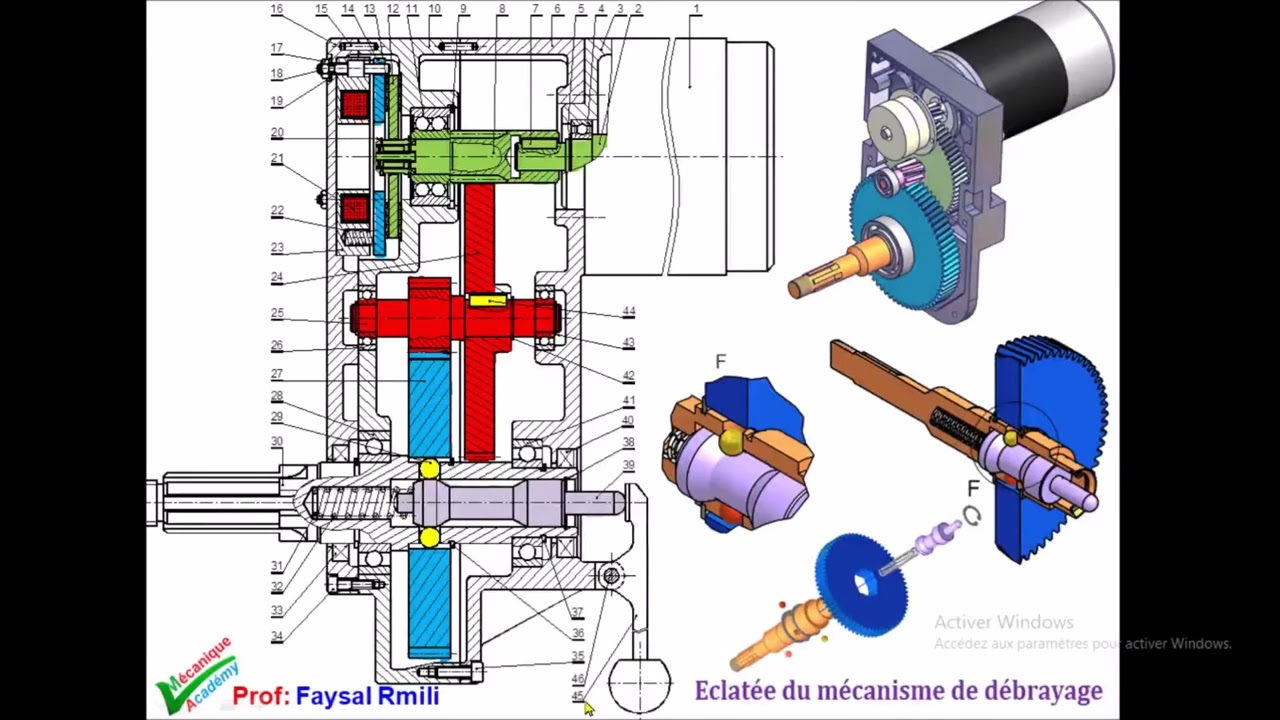 Embrayage (exercice n° 777-1 principale 2017)   #embrayage-frein