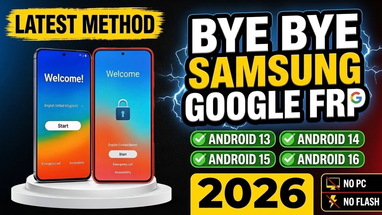 🔐 Samsung FRP Bypass 2026 | All Android Versions | Latest Samsung FRP Bypass Method ✅