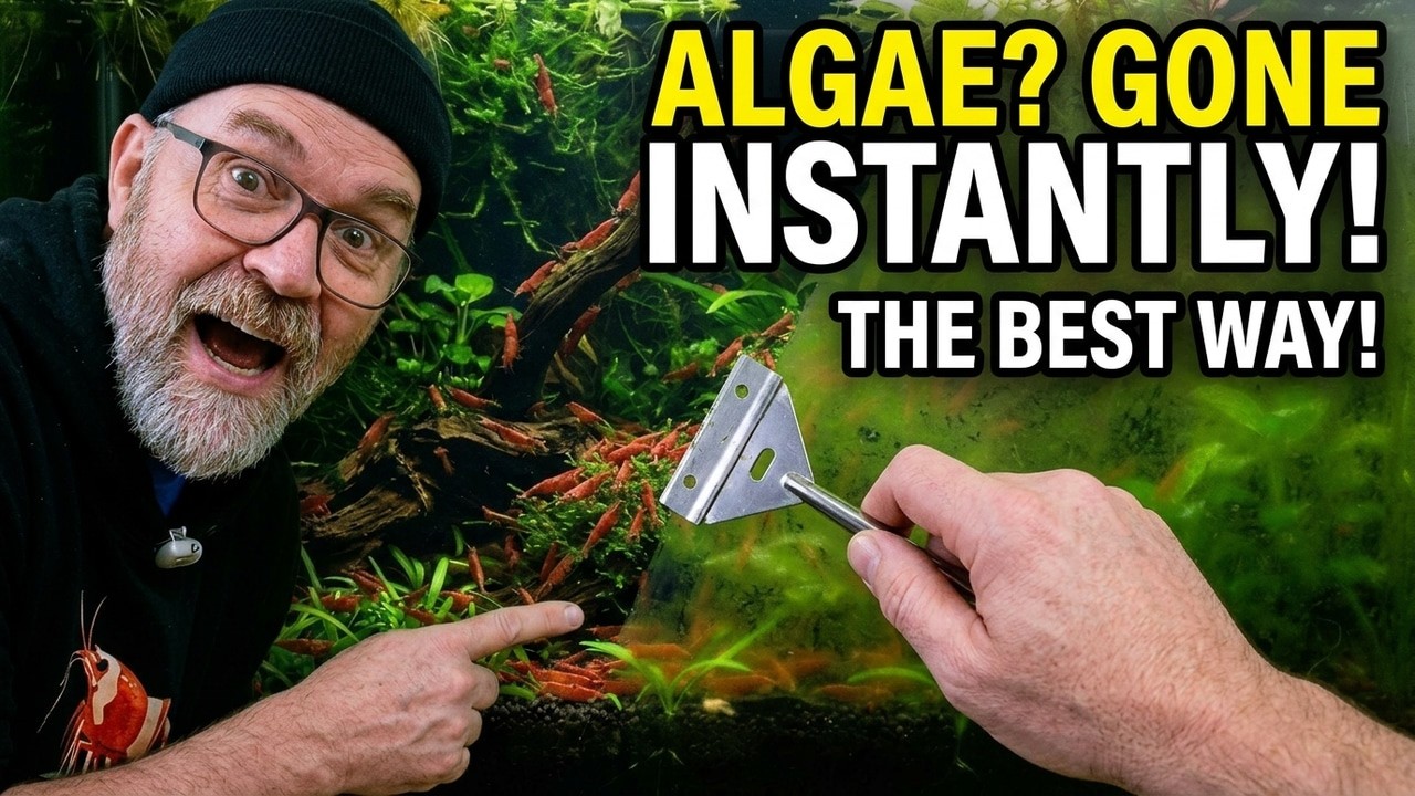 How To Clean Algae From Aquarium Glass: Razor Scrapper Tutorial