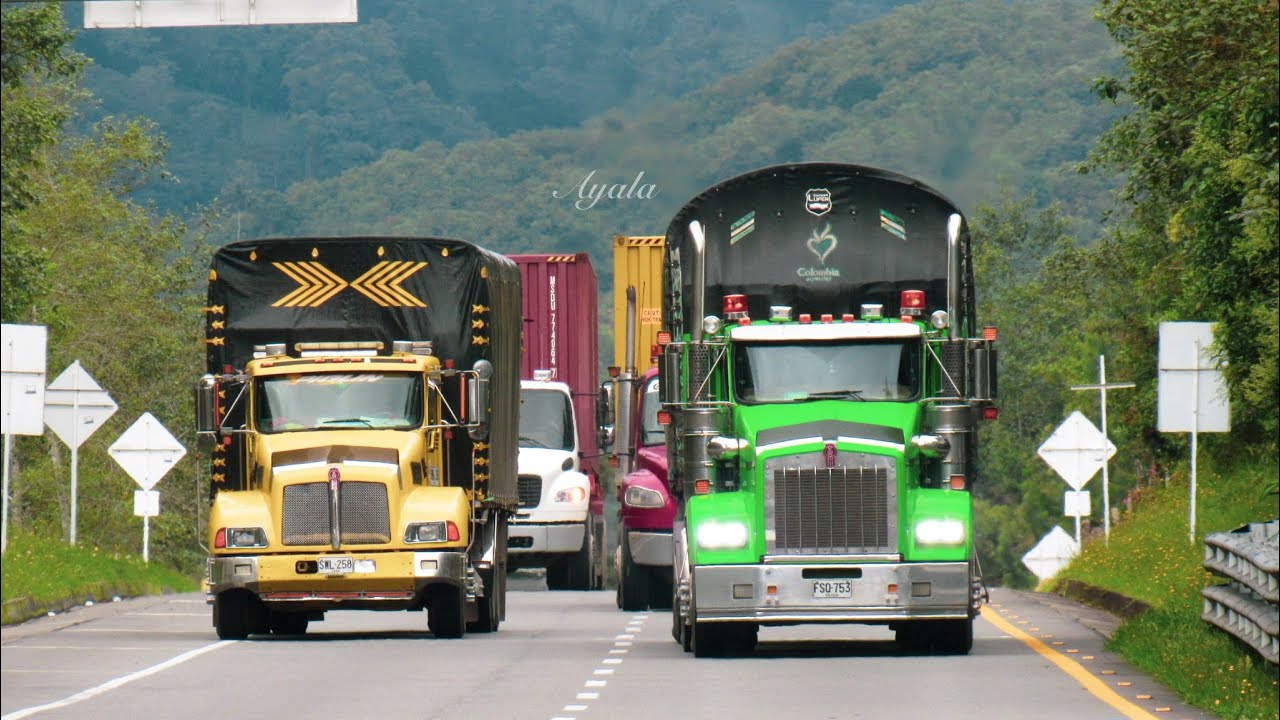 UNA DE LAS CARRETERAS MAS MORTALES DE COLOMBIA☠️🇨🇴🚛 / Tractomulas recorriendo el alto de la linea🌉⛰️
