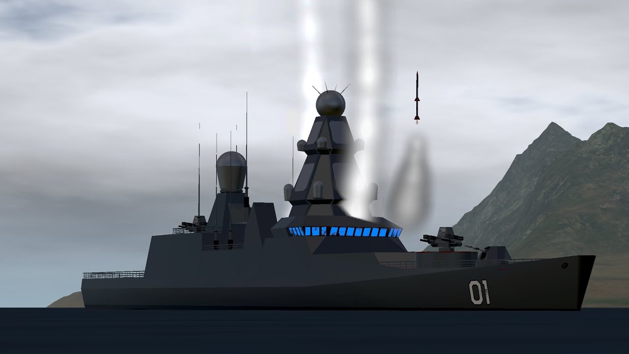 Guided Missile Destroyer showcase | simpleplanes