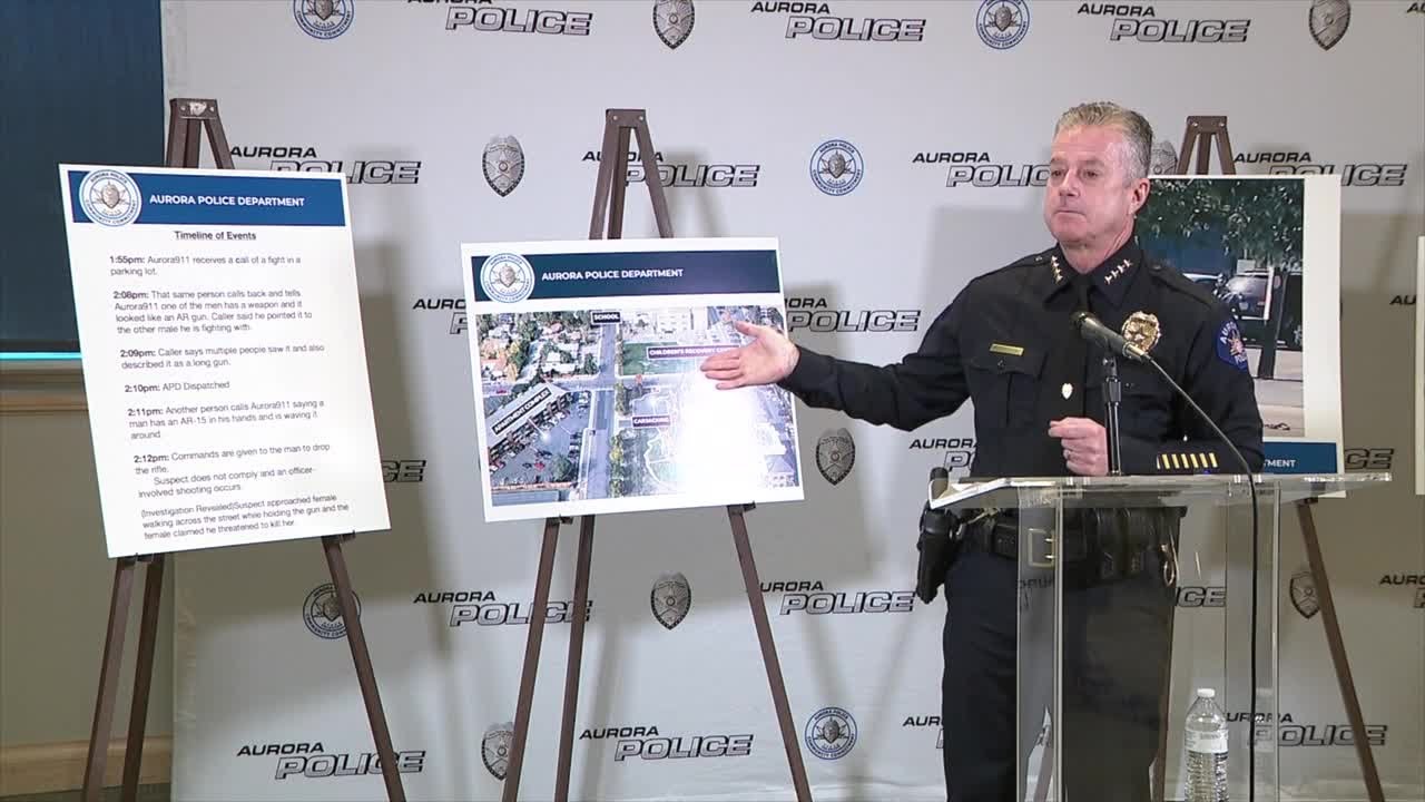 FULL VIDEO: Aurora PD shares update following deadly police shooting outside Brent's Place