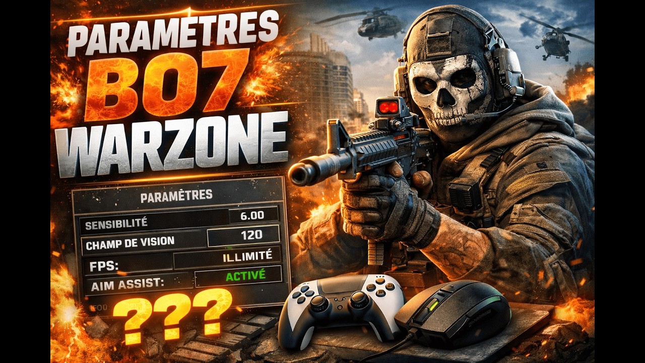 WARZONE - BO7 : PARAMÈTRES OPTIMISÉS (CS, MANETTE, GRAPHISMES, INTERFACE) POUR MAX DE FPS !