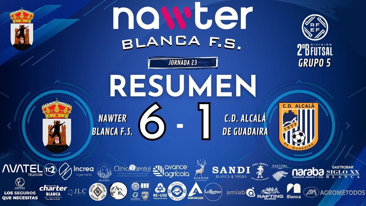 ⏪ 𝗥𝗘𝗦𝗨𝗠𝗘𝗡 | #SegundaBGV | Nawter Blanca F.S. 𝟲-𝟭 C.D. Alcalá de Guadaira | 𝗝𝟮𝟯