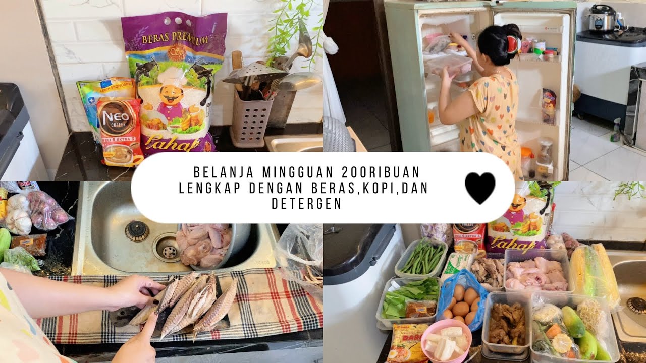 Menata Belanjaan Mingguan Lengkap