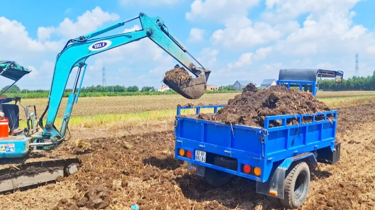Xe ba gác độ cầu số xe tải thùng lớn chở đất siêu nhiều