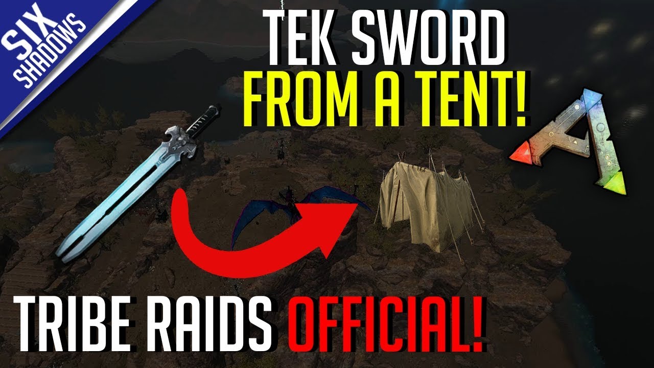 Я НАШЁЛ ТЕК-МЕЧ В ПАЛАТКЕ! | Официальный PvP-отдел Tribe Raids — Ark: Survival Evolved