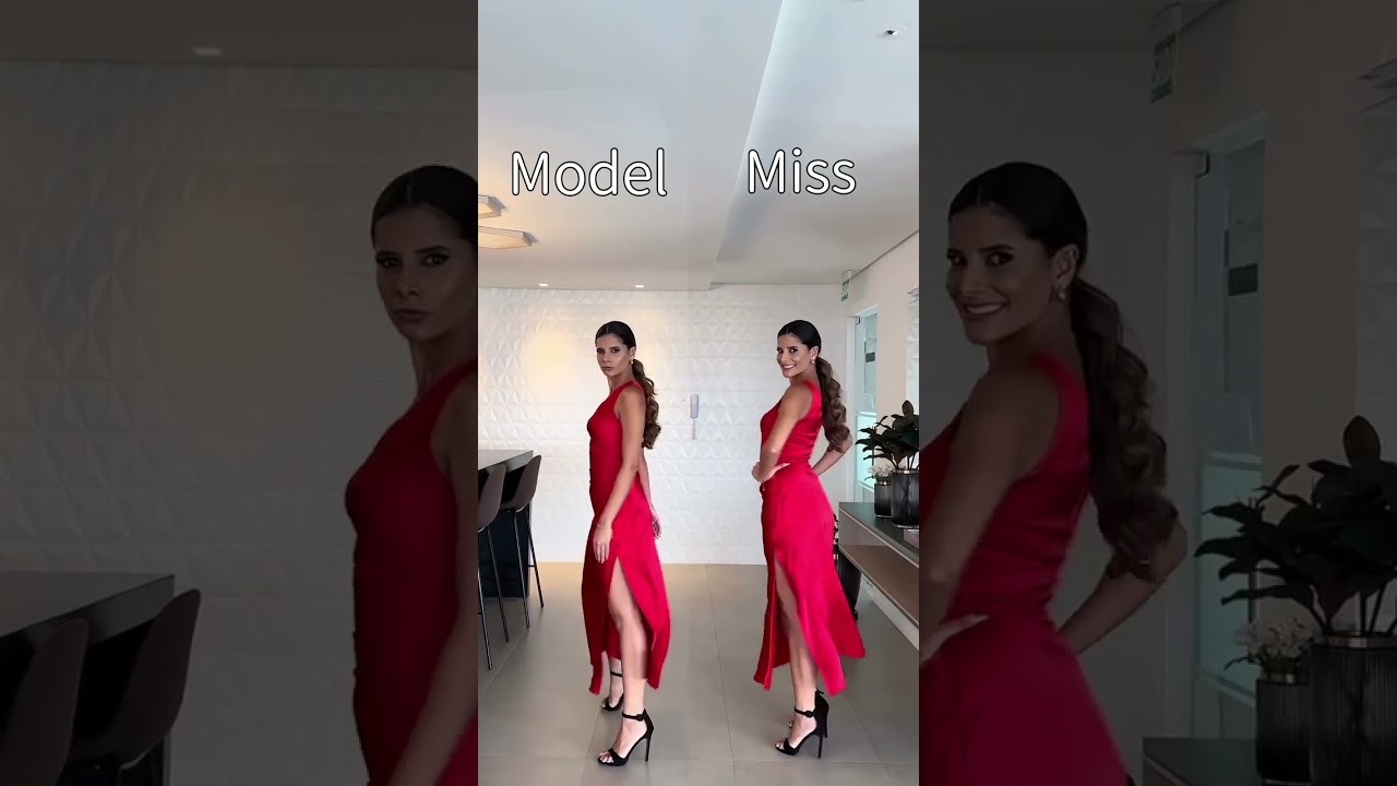 Model vs Pageant Walk