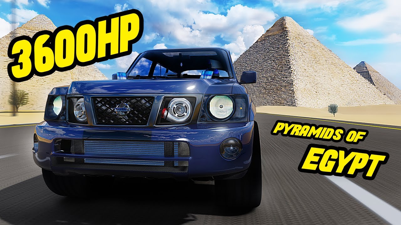 I PUT HUGE TURBOS ON THIS NISSAN PATROL looool | Pyramids Track Assetto Corsa Mods