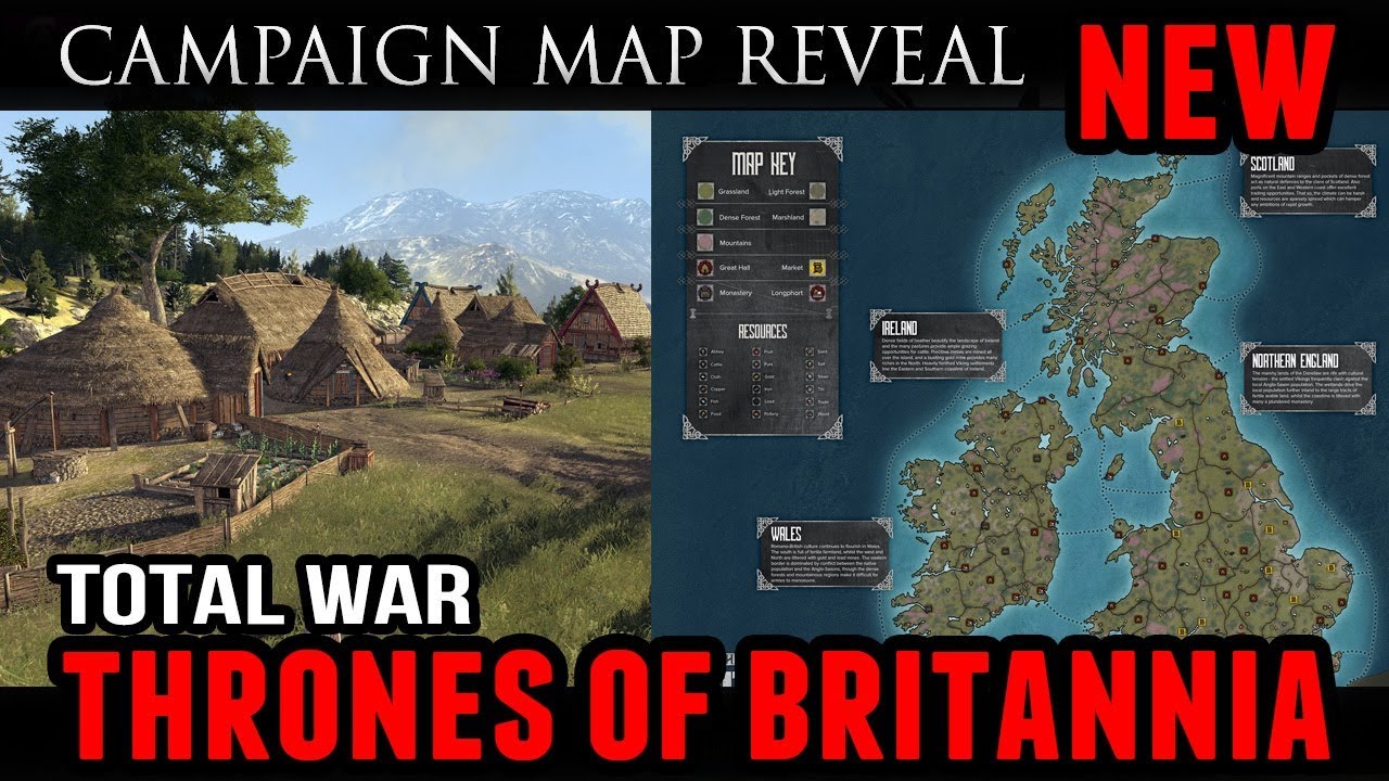 Total War: Thrones of Britannia - Campaign Map Details (Settlements, Provinces, and Resources)
