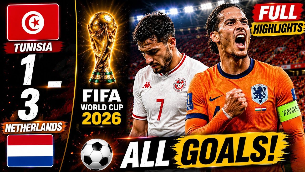 Netherlands 3-1 Tunisia | Full Match Highlights & All Goals | FIFA World Cup 2026
