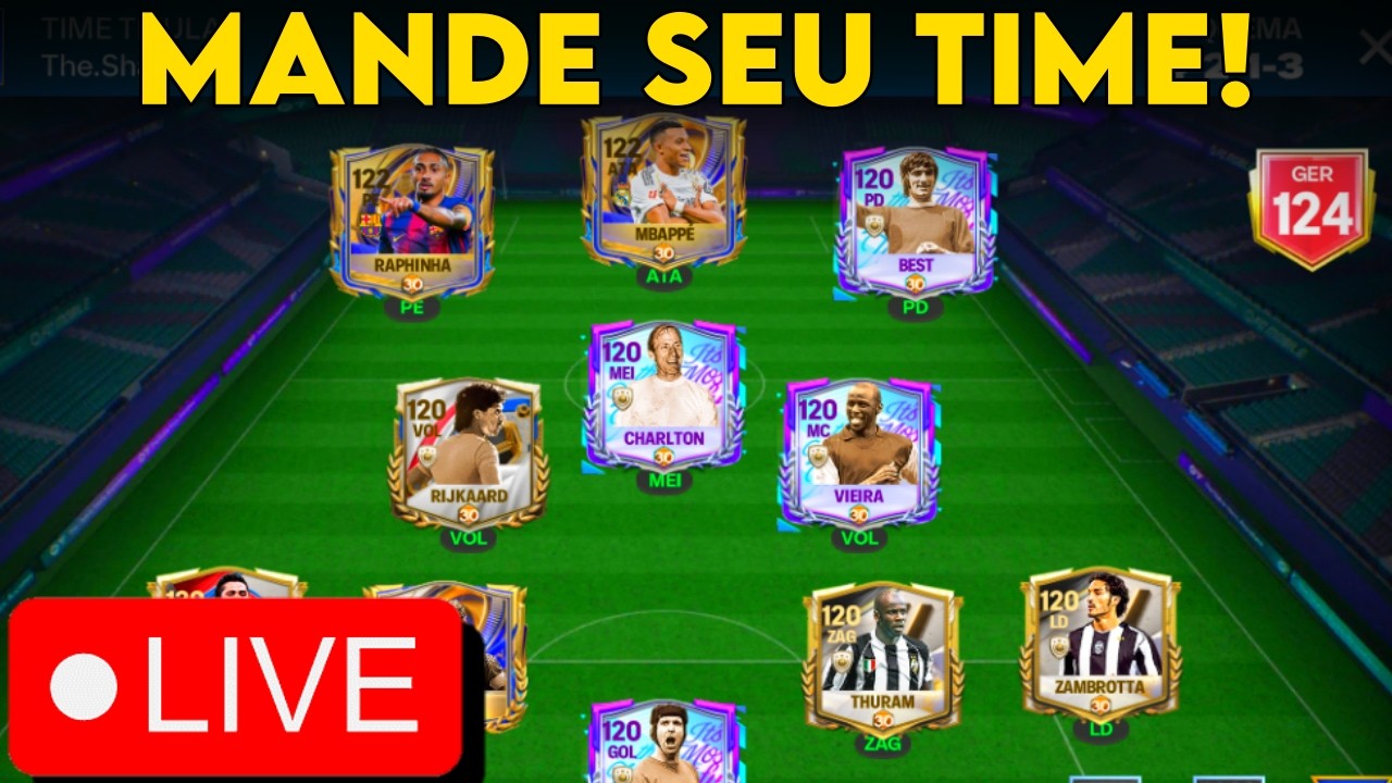 🔴  Live FC Mobile 26! Live especial olhando os times antes do toty acabar!!!