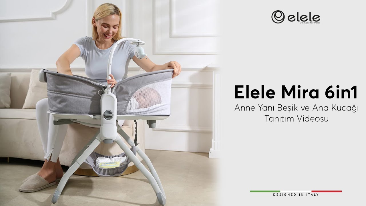 Elele Mira 6in1 Sallanabilir Anne Yanı Beşik ve Ana Kucağı Tanıtım ve Kurulumu - Anne Yanı Beşik