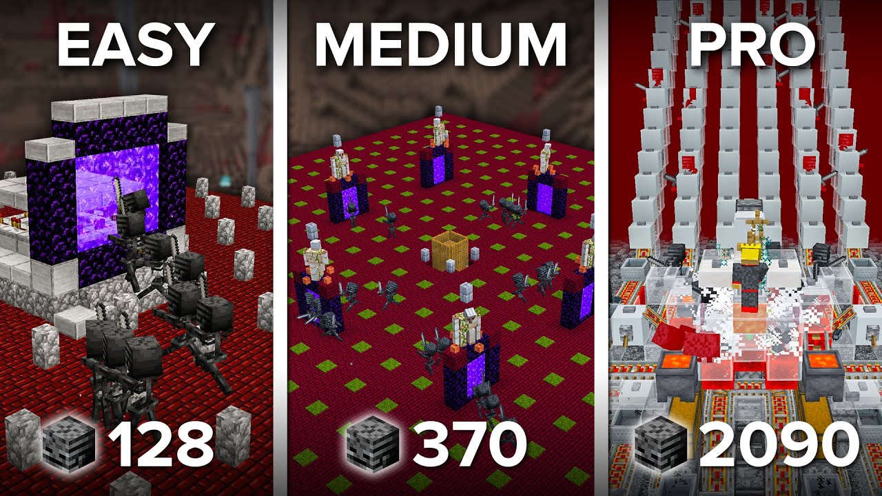 4 Wither Skeleton Farms WORTH Building in Minecraft 1.21+