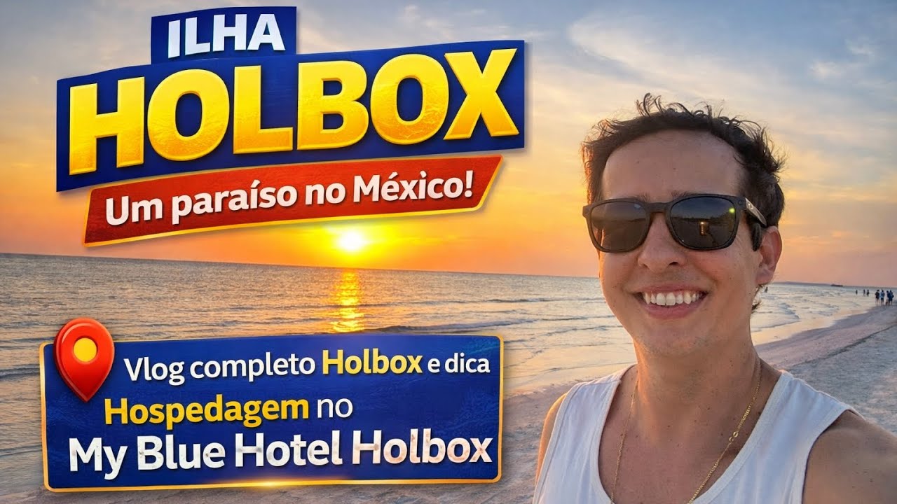 Tour completo HOLBOX -  VLOG HOLBOX - MY BLUE HOTEL HOLBOX - Dica hospedagem Holbox - Holbox Mexico