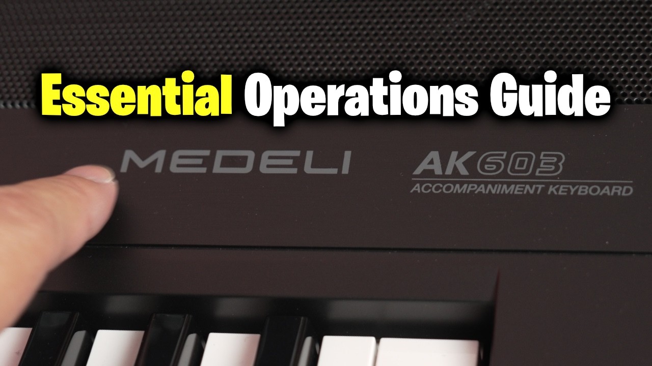 How to Use Medeli AK603 Accompaniment Keyboard