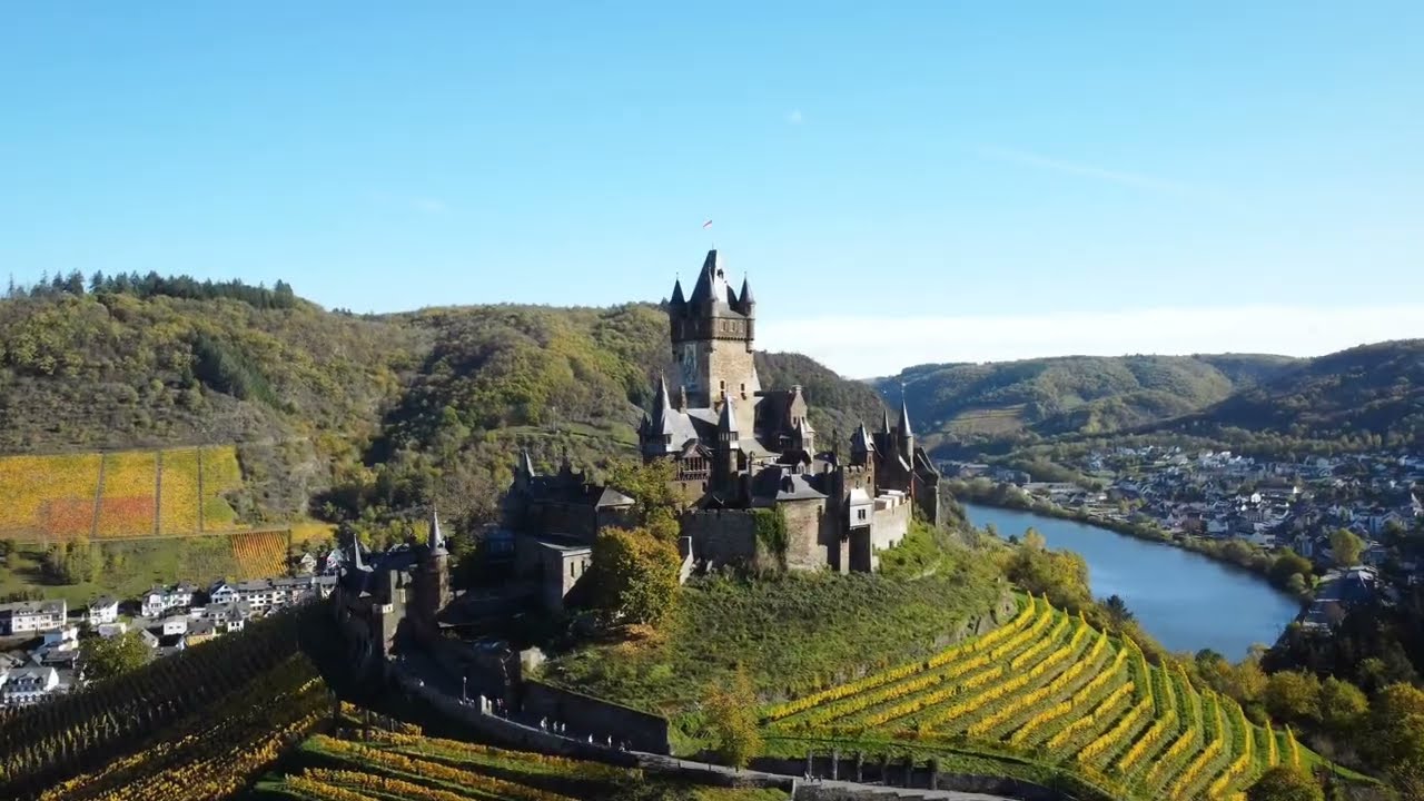 Cochem Schloß 🏰 - Mosel Castle - 4K Aerial Drone
