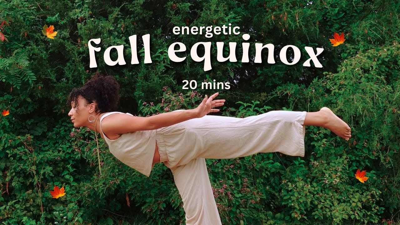 fall equinox yoga ⚘ 20 mins ritual flow for transition + reset