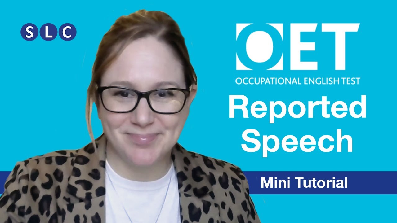 OET WRITING | How to use Reported Speech in English | Mini Tutorial