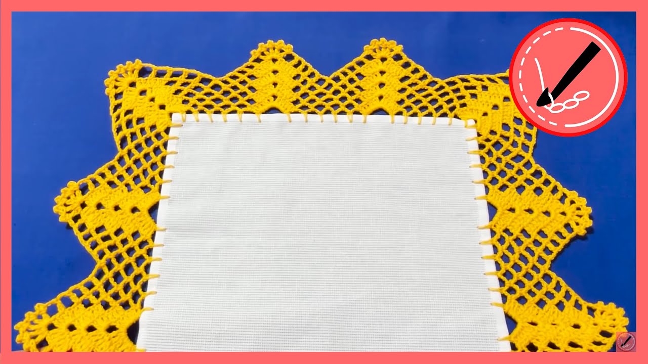 PUNTILLA FACIL DE VUELTA Y VUELTA 280 ORILLA  GRANDE A CROCHET