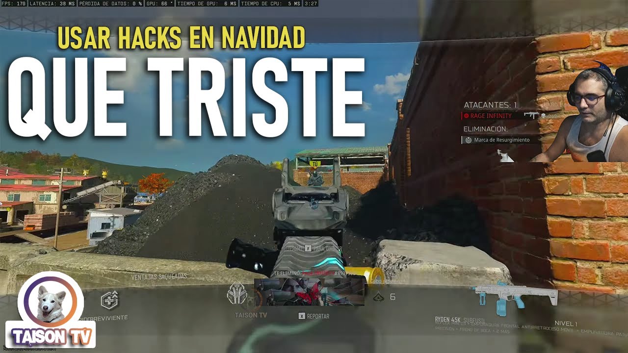 Cazando Chetos en Warzone y Battlefield.. con 57 de KD y 80% HS en Navidad que Triste... JAJA
