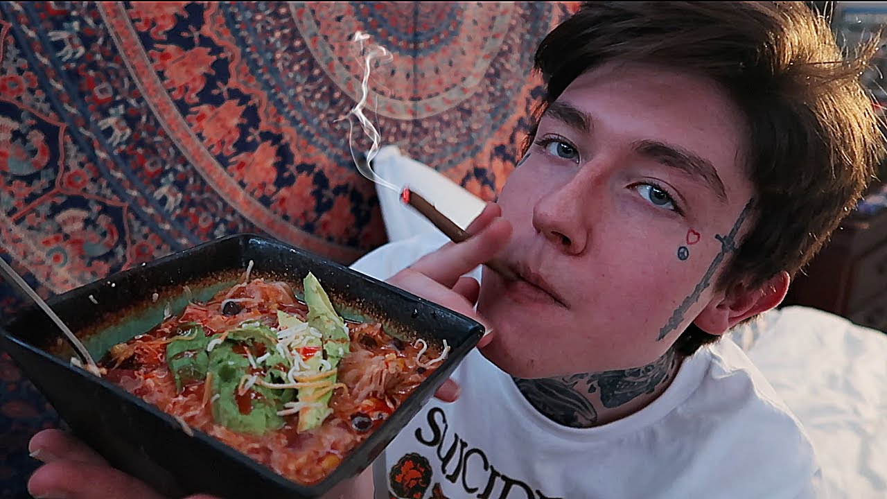 getting cozy, lit & cooking soup