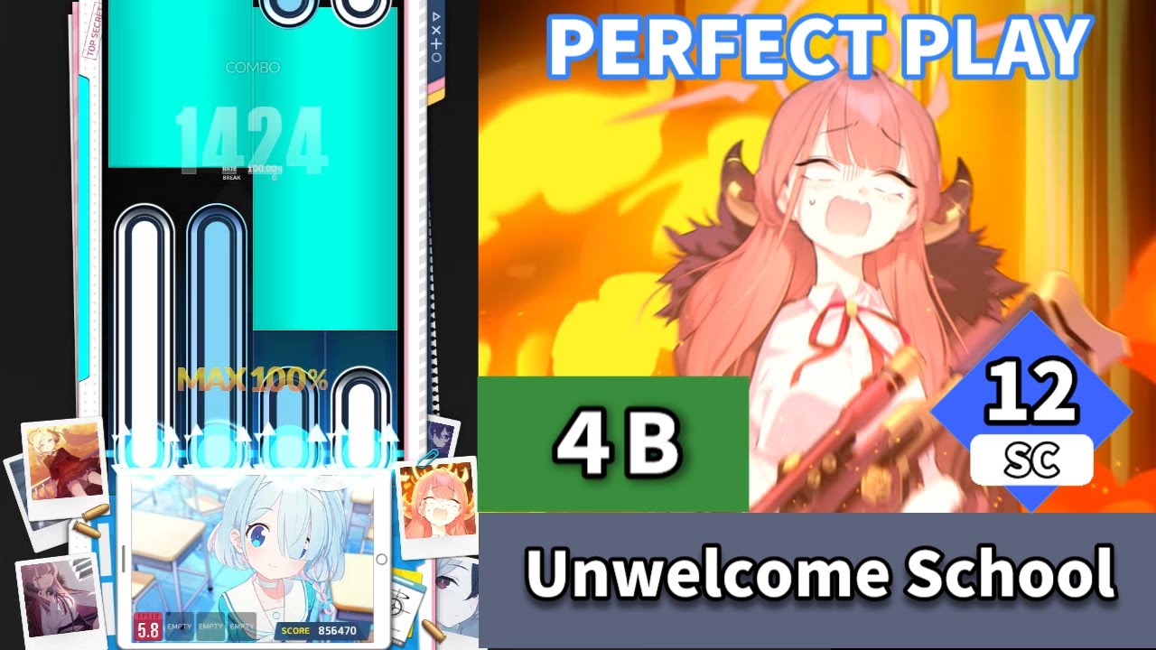 【DJMAX RESPECT V】Unwelcome School　4BSC　PERFECT PLAY