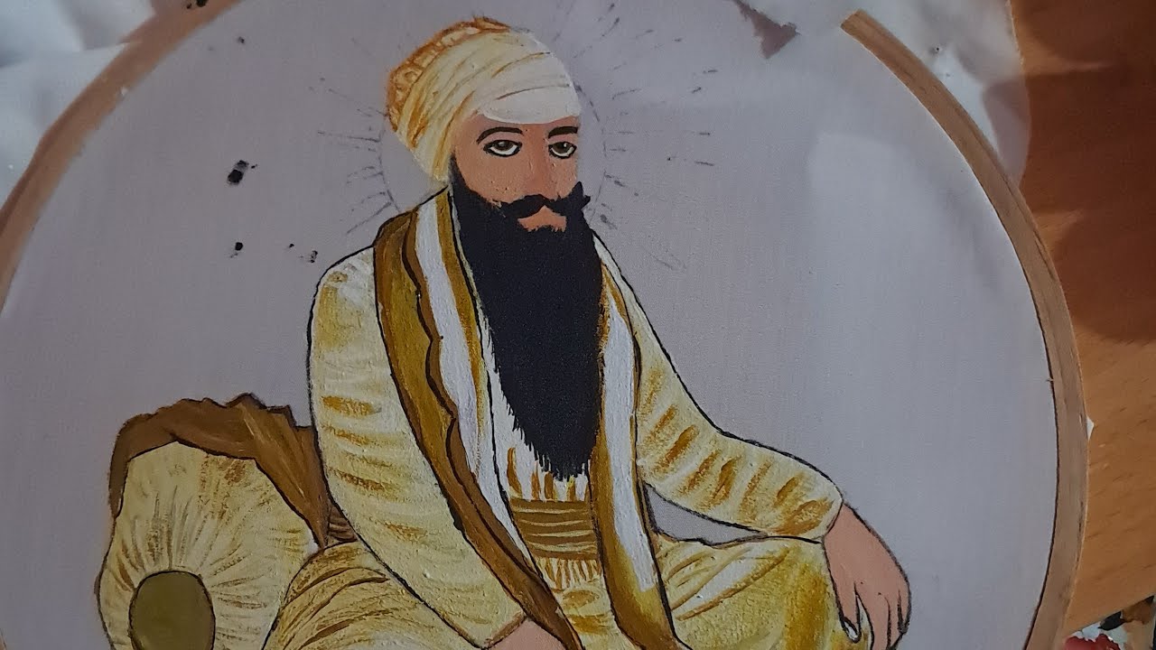 Guru Ram Das Ji Painting Live🎨|4th Sikh Guru | Waheguru Ji Live #LivePainting #livestreame #waheguru