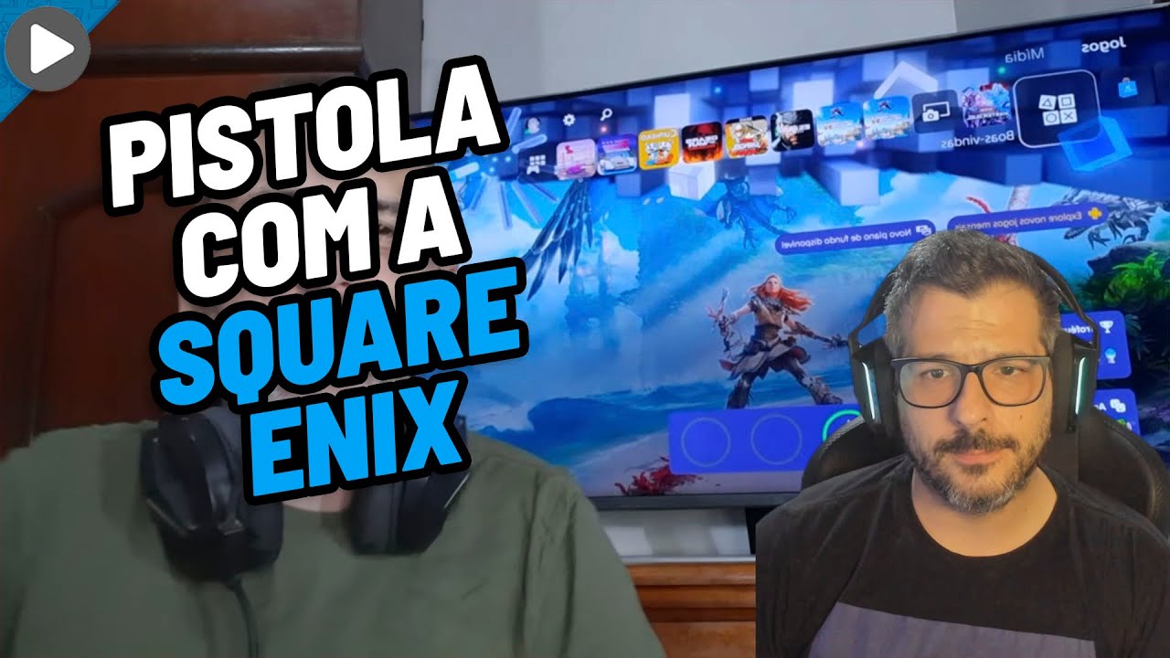 PRATA GAMES ESTÁ PISTOLA COM A SQUARE ENIX (REACT)