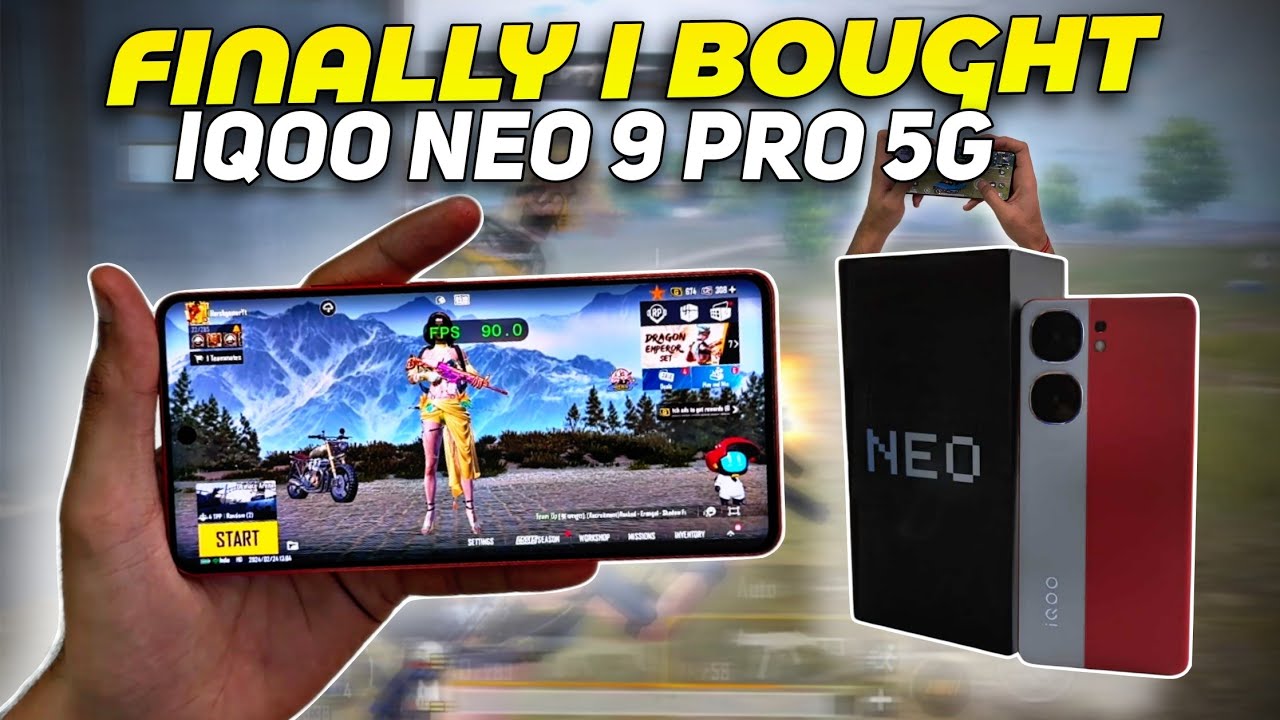 Finally I bought iQOO Neo 9 pro 5g bgmi graphics | Iqoo neo 9 pro bgmi pubg test | IQOO NEO 9 PRO 🔥😍