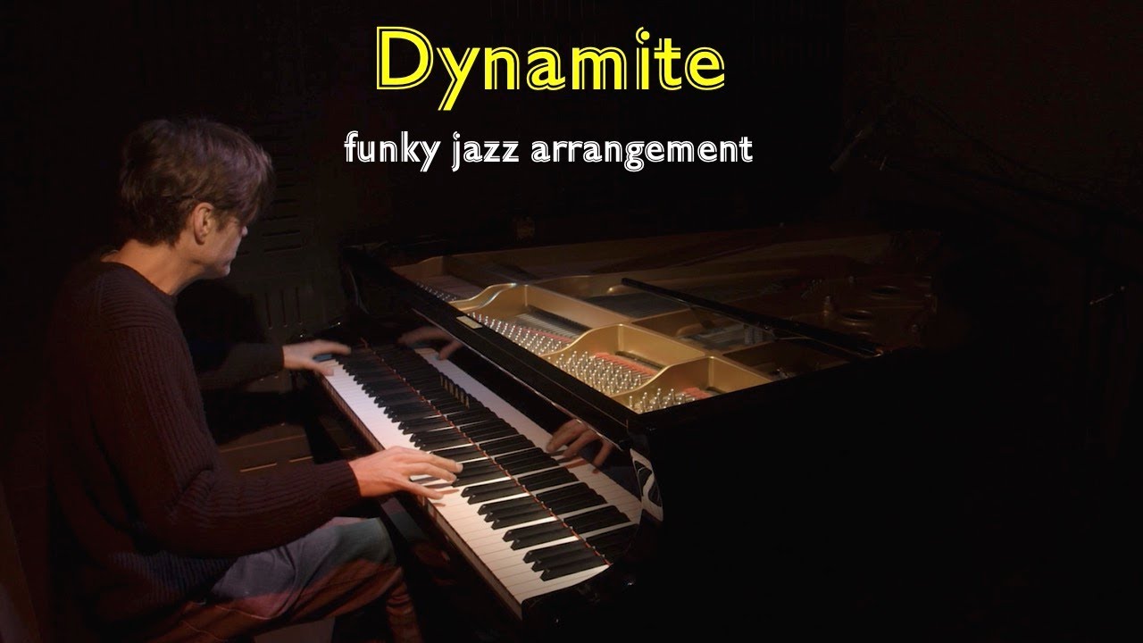 Dynamite/BTS (funky jazz) - piano arrangement with sheet music by Jacob Koller