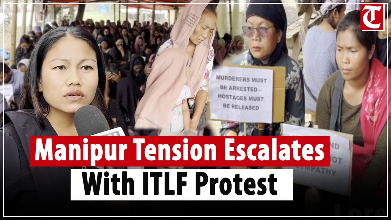 Manipur ITLF Protests For Release Of 14 Kuki Zo People & Justice For Pastor Killings
