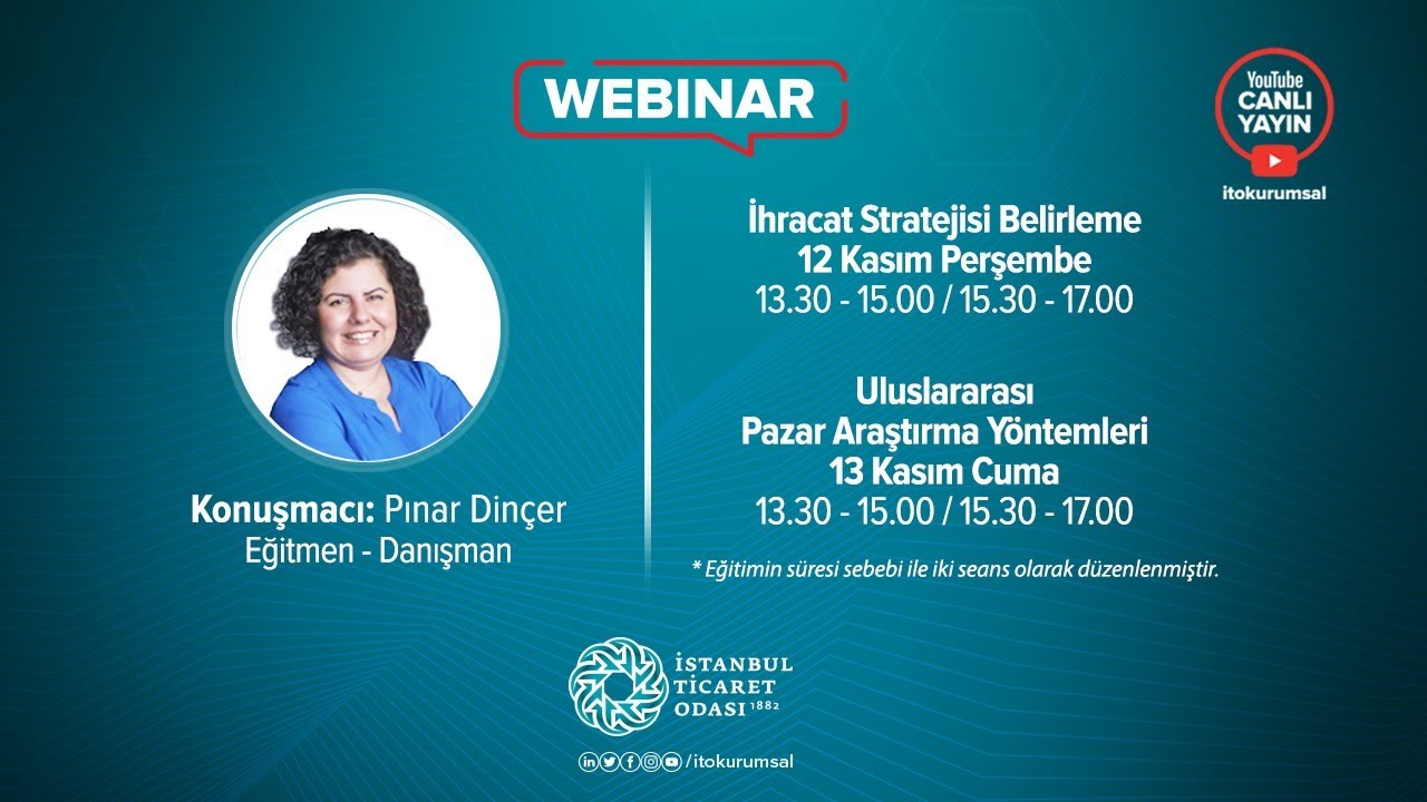 'Uluslararası Pazar Araştırma Yöntemleri' Webinarı