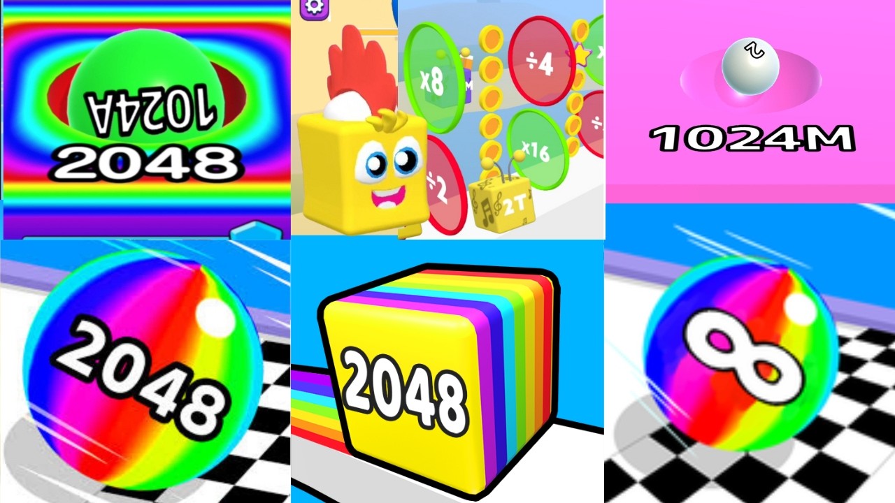 Ball Run Infinity x Ball Run 2048 x Happy Cubes 2048 | Ultimate Combo Gameplay 🔥 | EPIC Merge Battle