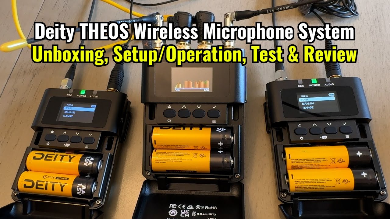 Deity Theos Wireless Microphone Kit - Unboxing, Setup, Operation, Test & Review!