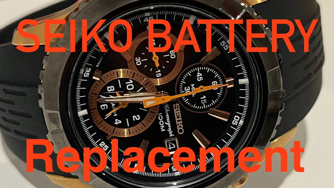 Seiko Watch Battery Replacement, Seiko 7T62 Battery Change, Seiko chronograph Watch