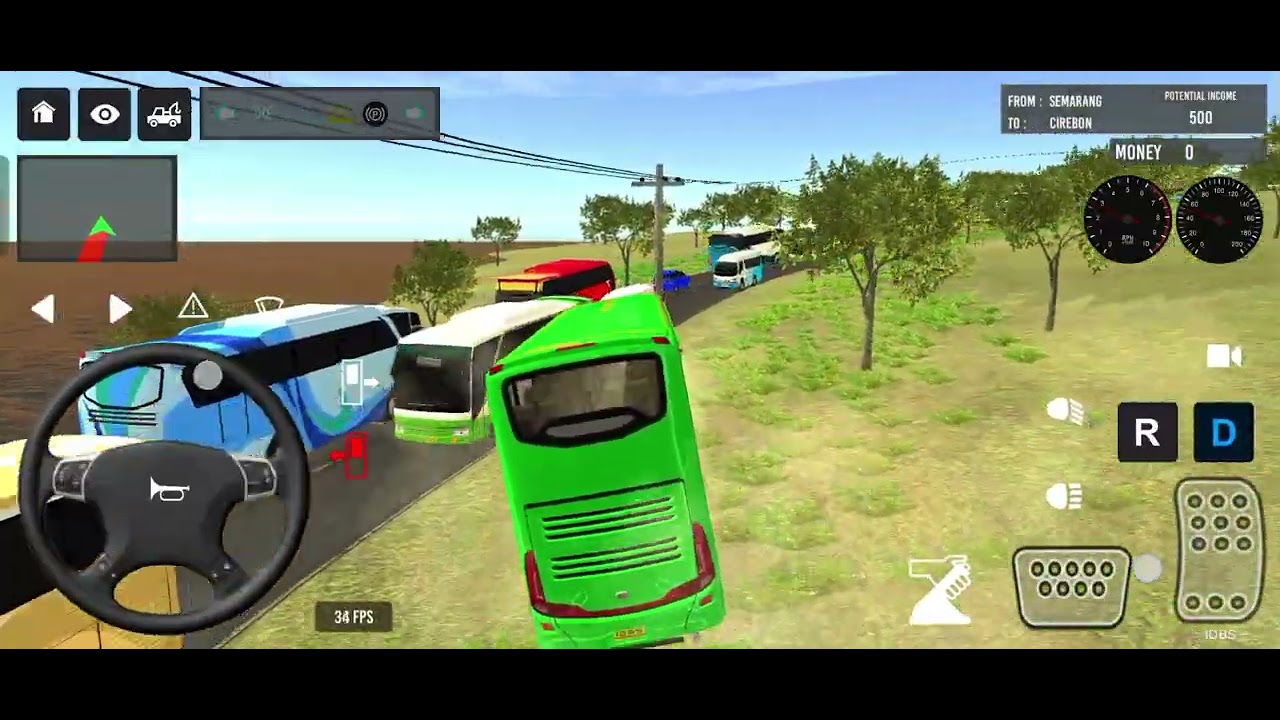 euro coach bus simulator 💥🤩|| new indonesia coach bus simulator - Android gameplay ‪part-39