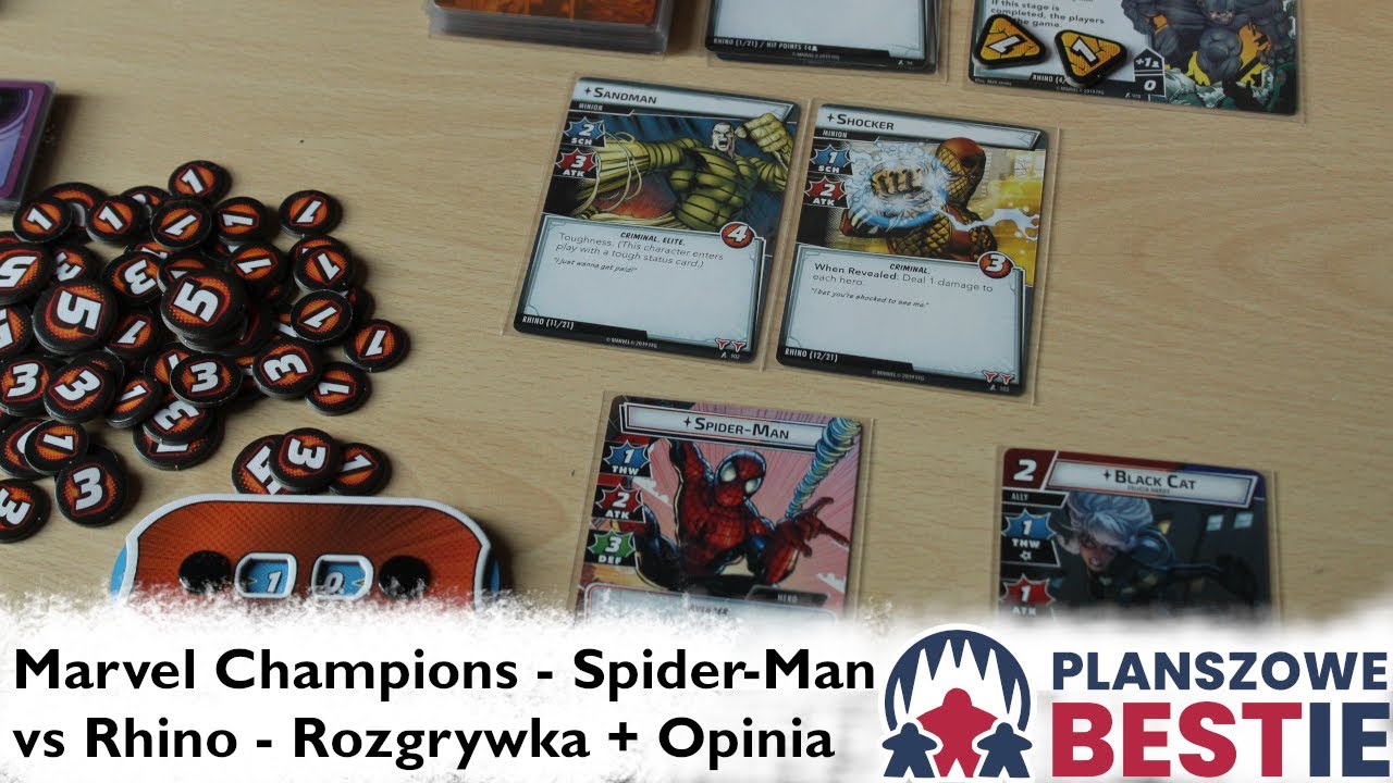 Marvel Champions #2 - Planszowe Bestie - Spider-Man vs Rhino (PD / Standard) 17.07.2021