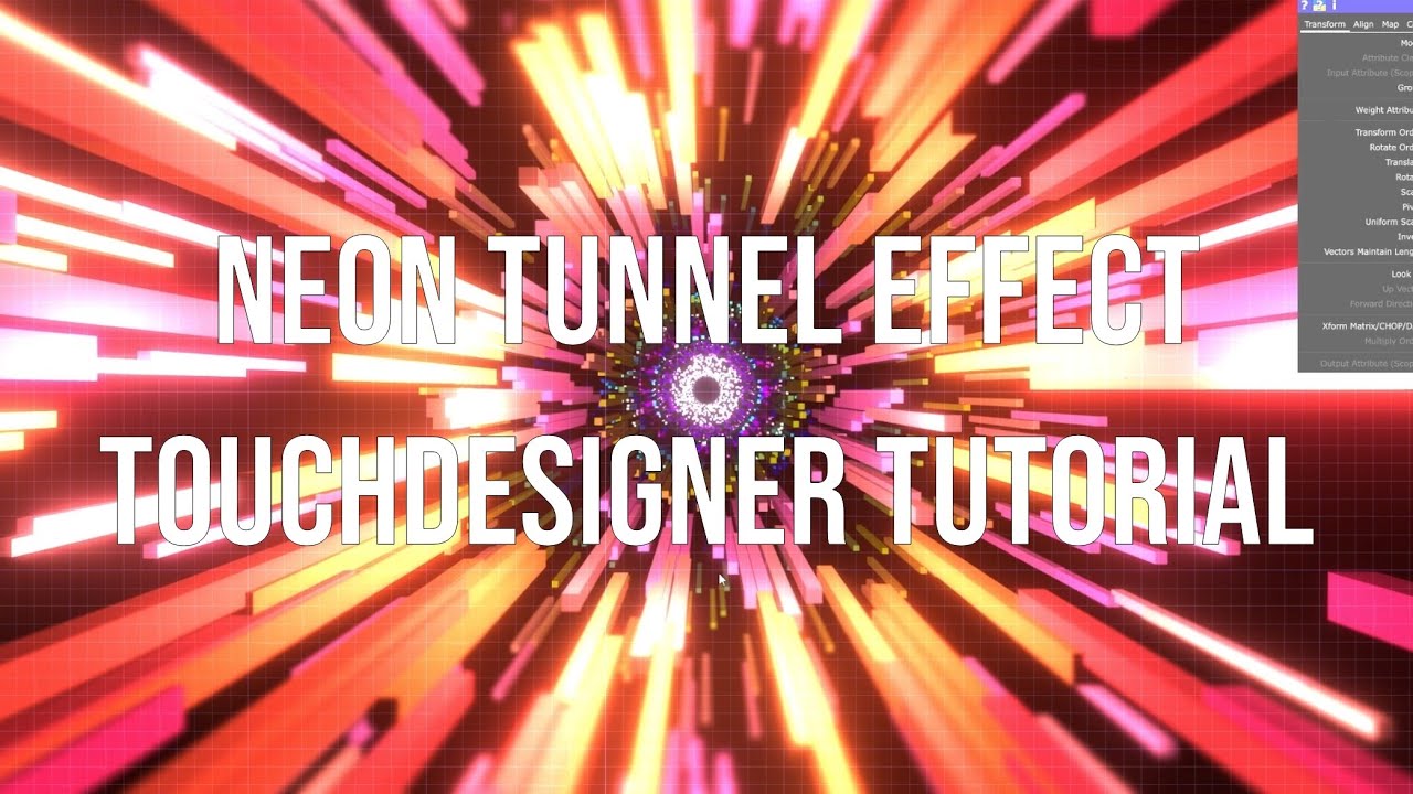 Neon Tunnel Effect - TouchDesigner Tutorial (Beginner Friendly!)