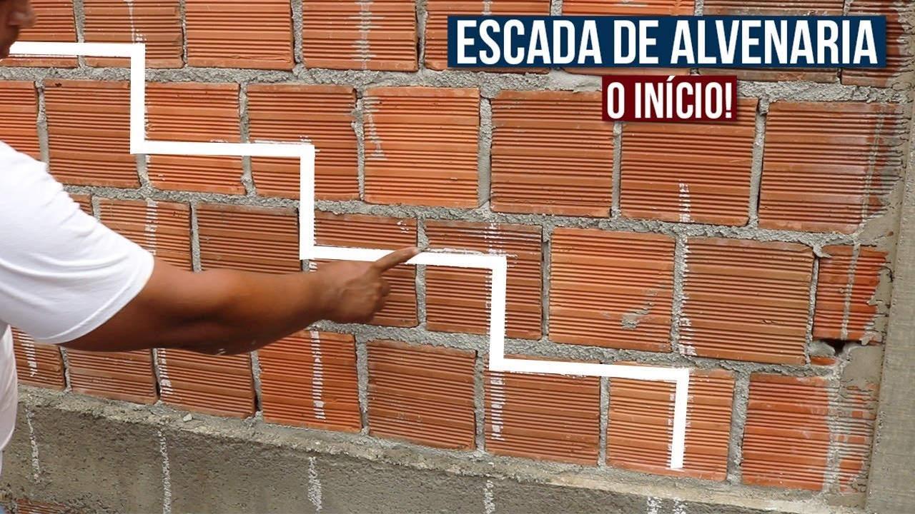ESCADA DE ALVENARIA PASSO A PASSO - (Muito Fácil!) - VÍDEO 1