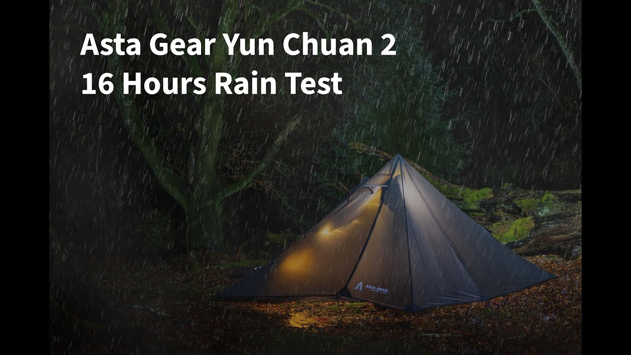 16 Hours Of Rain! Does It Leak? | Asta Gear Yun Chuan 2 |  Noodles #wildcamping #storm #yunchuan