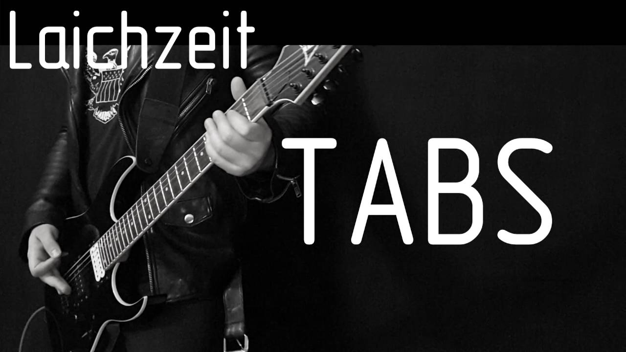 Rammstein Laichzeit instrumental cover (tabs, backing track and lyrics)